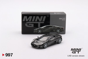 Mini GT #MGT00997 1/64 Jaguar C-X75 Test Car-Carbon Fibre