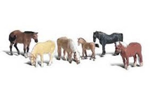 Scenic Accents # A1862 HO Farm Horses Scenic Accents # A1862 HO Farm Horses