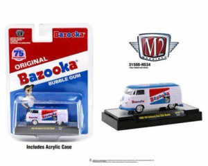 M2 Machines #31500-HS34 1/64 1960 VW Delivery Van-Bazooka Bubble Gum