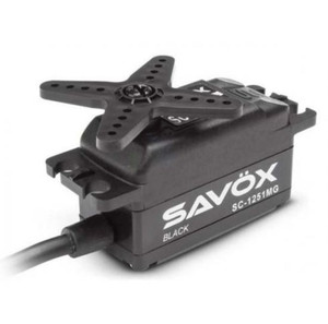 Savox #SC-1251MGP-Black LOW Profile Metal Gear Digital Servo 9kg 0.09 sec