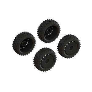 ARRMA #ARA550114 dBoots '2-HO' Tire Set Glued Typhon Grom (Black) (2 Pairs)