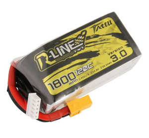 Tattu #TA1800-4s120-RL3 1800mAh 14.8V 120C 4S1P LiPo Battery w/XT60 Plug