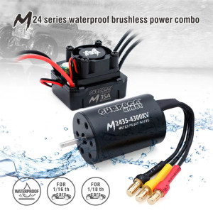 Surpass  # Waterproof Combo M2440 Brushless Motor W/ M35A ESC 2S 4800KV