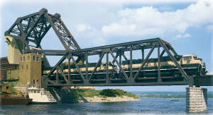 Walthers Cornerstone #933-3070 HO Operating Single-Track Railroad Bascule Bridge