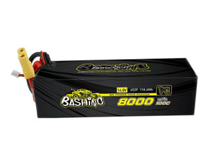 Gens-Ace #GA8000-4S100-PCV3 8000mAh 4S 14.8V 100C 4S2P New V3 Bashing Series HC LiPo Battery w/EC5