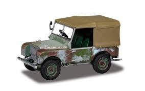 Corgi #VA11119 1/43 Land Rover Series I 80" Light Green (Weathered)