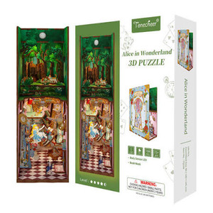Tonecheer #TQ128  Book Nook 3D Puzzle Kit -Alice in Wonderland