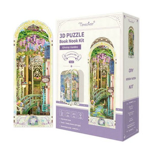 Tonecheer #TQ138 3D Wooden Puzzle DIY Book Nook Kit (Giverny Garden)
