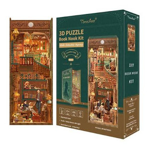 Tonecheer #TQ117 3D Wooden Puzzle DIY Book Nook Kit (Violin Detective Agency)