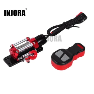 INJORA # CRAW18147 Metal Winch with Wireless Remote Controller for 1/10 RC Crawler
