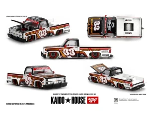 Mini GT #MGTKHMG212 1/64 Chevrolet Silverado KAIDO Intimidator V1