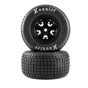 Losi # LOS-4247 Hoosier Tires, Soft, Mounted, Black, FR/RR (2): 22S DLM