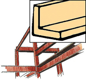 Northeasten Scale Lumber Co #332ANGB  3/32 Angle 5 pce