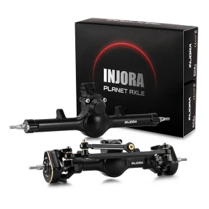 INJORA # SCX24-190BKFR INJORA +4mm Planet Axles with Double Joint Shafts for 1/24 SCX24