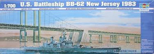 Trumpeter #05702 1/700 1983 US Battleship BB-62 New Jersey Trumpeter #05702 1/700 1983 US Battleship BB-62 New Jersey