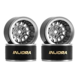 INJORA # W1015TI 1.0" Turbine Deep Dish -4.7mm Offset Wheels for Micro Crawlers (W1015)