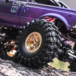 INJORA # YQW-10111.0" (4Rims) 40g/pcs Brass -4.7mm Offset Wheels for Micro Crawlers (W1011)