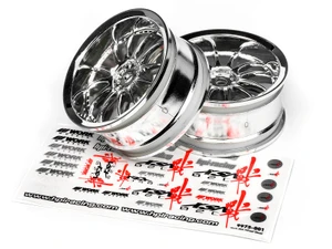 HPI # 3280 WORK XSA 02C WHEEL 26mm CHROME (3mm OFFSET)