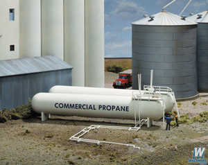 Walthers Cornerstone #933-3129 HO Propane Tanks Kitset Walthers Cornerstone #933-3129 HO Propane Tanks Kitset