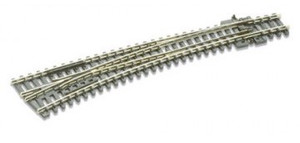 Peco #SL-E387 Code 80 Electrofrog Curved Left Hand Turnout Peco #SL-E387 Code 80 Electrofrog Curved Left Hand Turnout
