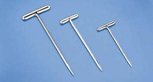Du-Bro #253 100 Nickel Plated T-Pins Medium