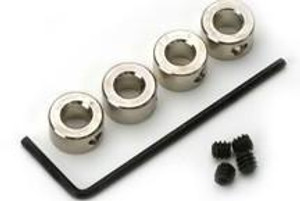 Du-Bro #140 5/32'' Plated Brass Dura-Collars w/ Allen Wrench