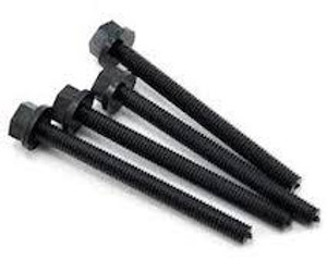 Du-Bro #142 1/4-20 X 2" Nylon Wing Bolts