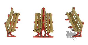 Metcalfe #PO502 Laser Cut Platform Benches