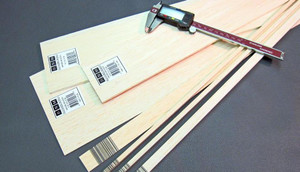 BalsaWood # 2 x 100 x 915mm Sheet 1pc