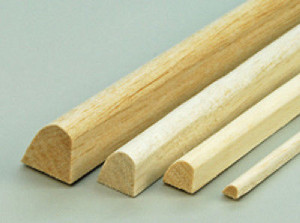 Balsa Wood # 12.5 x 25 x 915 mm Leading Edge 1Pc