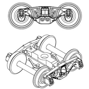 Athearn  #ATH90402 HO 70-Ton Truck National B-1 W/33" Wheels