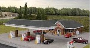 Walthers Cornerstone #933-3537 HO Modern Gas Station Kit Walthers Cornerstone #933-3537 HO Modern Gas Station Kit