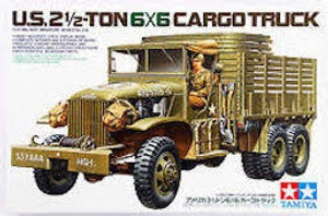 Tamiya #35218 1/35 U.S 2 1/2 ton 6X6 Cargo Truck with Figure Tamiya #35218 1/35 U.S 2 1/2 ton 6X6 Cargo Truck with Figure