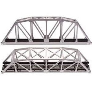 Atlas #889 HO Code 100 18" Through Truss Bridge Kit-Silver Atlas #889 HO Code 100 18" Through Truss Bridge Kit-Silver