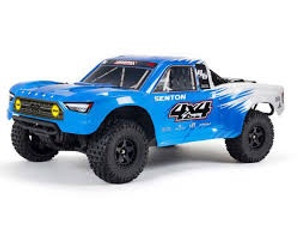 ARRMA #ARA4203V3T2 Ver.3 Senton 4X4 Mega 550 Brushed Short Course Truck-Blue/Black ARRMA #ARA4203V3T2 Ver.3 Senton 4X4 Mega 550 Brushed Short Course Truck-Blue/Black