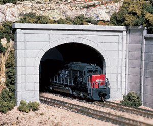 Woodland Scenics # C1256 HO Tunnel Portal Concrete Portal Double Track