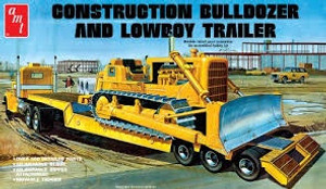 AMT  #1218 1/25 Lowboy Trailer  &  Bulldozer Combo