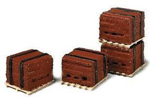 Model Railway Stuff # HO 520 Pallet of Banded Bricks- Red