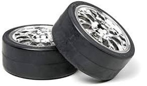 Tamiya #53959 Mesh Wheels W/Drift Tyres 26mm Tamiya #53959 Mesh Wheels W/Drift Tyres 26mm