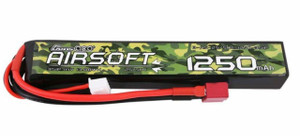 Gens-Ace #GA1250-3s25-AS 1250mAh 3S1P 11.1V Airsoft Gun Lipo Battery with Deans Gens-Ace #GA1250-3s25-AS 1250mAh 3S1P 11.1V Airsoft Gun Lipo Battery with Deans