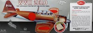 Guillows #404LC 1/16 Mitsubishi Zero Laser Cut
