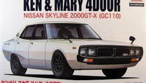Fujimi #046228 1/24 Nissan Skyline 2000GT-X KenMary 4 Door(GC110)