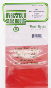 9010 - .010 (.25mm) PLAIN OPAQUE WHITE POLYSTYRENE SHEET - Evergreen Scale  Models