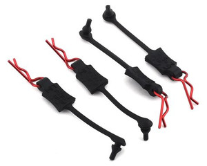 Hot Racing #HRABWP39T02 Body Clip Retainers 1/10 (4)Red Hot Racing #HRABWP39T02 Body Clip Retainers 1/10 (4)Red