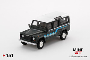Mini GT #MGT00151 1/64 Land Rover Defender 110 Country Station Wagon-Grey Mini GT #MGT00151 1/64 Land Rover Defender 110 Country Station Wagon-Grey