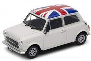 Welly #22496UK 1/24 Mini Cooper 1300-White/Union Jack