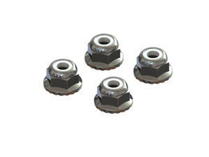 ARRMA #AR708008 Flanged Nyloc Lock Nut M4-4pces ARRMA #AR708008 Flanged Nyloc Lock Nut M4-4pces