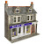 Metcalfe #PO307 Metcalfe PO307 [OO] Low Relief Shop Fronts Kit in Stone (replaces PO273)