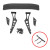 TOXIC RC # Aluminum Spoiler wing Rear Spoiler for 1:10 Scale