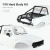 INJORA # IR60-10 Hard Body with Interior & Bed Cage for 1/10 RC Crawler